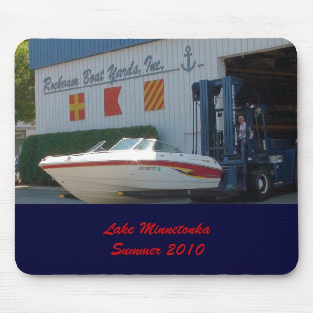 Launch Boat Lake Minnetonka Summer 2010 Mouse Pad (Front)
