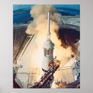 Launch of a Rocket Poster