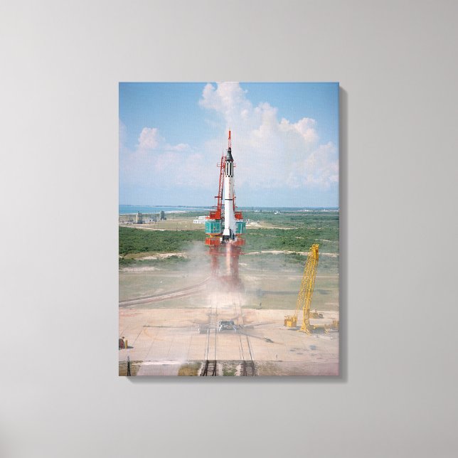 Launch of Freedom 7 Photograph Canvas Print (Front)
