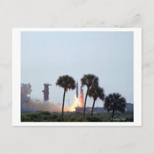 Launch of Mercury Atlas 9 rocket  Photograph Postcard
