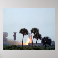 Launch of Mercury Atlas 9 rocket Photograph