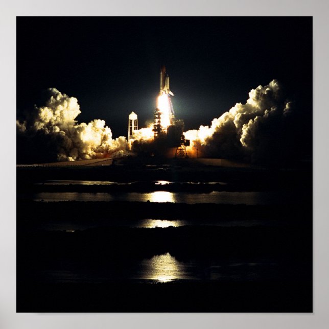 Launch of Space Shuttle Atlantis (STS-86) Poster (Front)