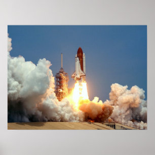 Launch of Space Shuttle Challenger (STS-51B) Poster