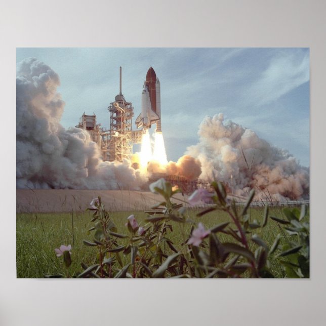 Launch of Space Shuttle Challenger (STS-51F) Poster (Front)