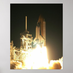 Launch of Space Shuttle Columbia (STS-109) Poster
