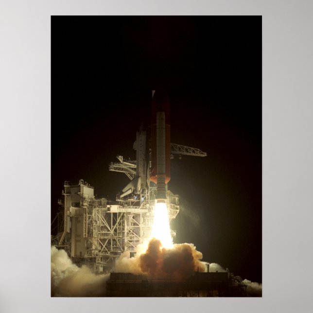 Launch of Space Shuttle Columbia (STS-35) Poster (Front)