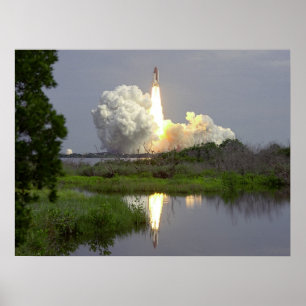 Launch of Space Shuttle Columbia (STS-40) Poster