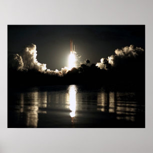 Launch of Space Shuttle Columbia (STS-61C) Poster