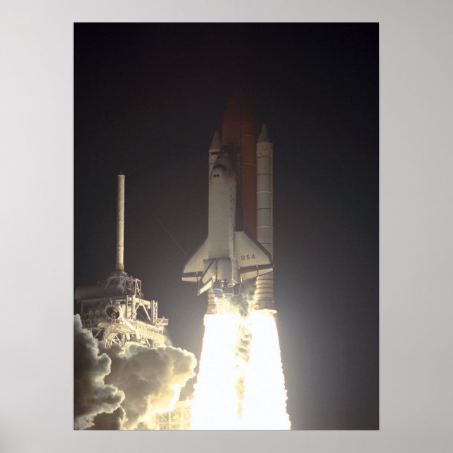 Launch of Space Shuttle Columbia (STS-93) Poster (Front)