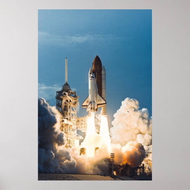 Launch of Space Shuttle Discovery (STS-64) Poster (Front)
