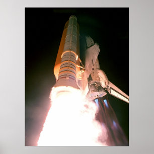 Launch of Space Shuttle Discovery (sts-92) Poster