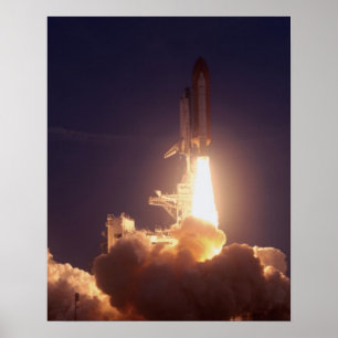 Launch of Space Shuttle Discovery (STS-96) Poster