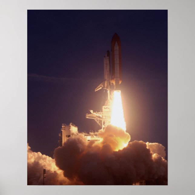 Launch of Space Shuttle Discovery (STS-96) Poster (Front)