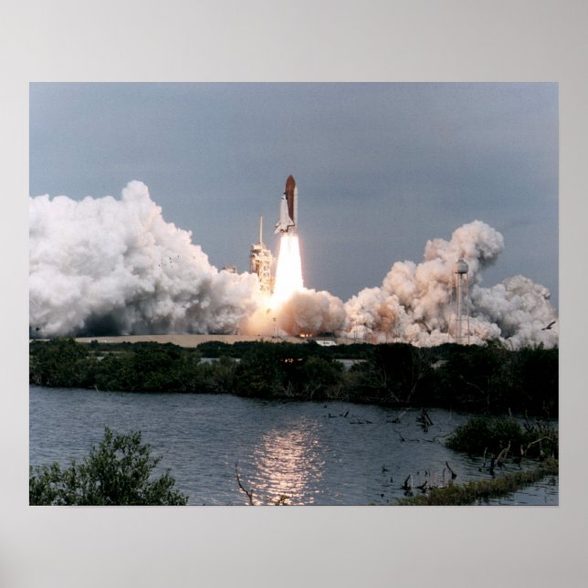 Launch of Space Shuttle Endeavour (STS-69) Poster (Front)
