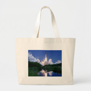 Launch of Space Shuttle Large Tote Bag