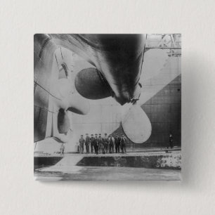 Launch of the Titanic 2 Inch Square Button