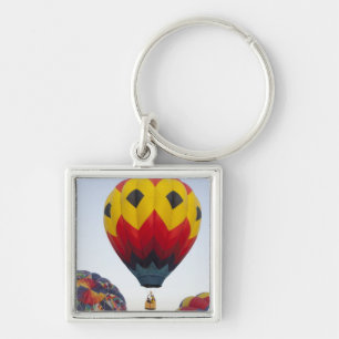 Launching hot air balloons keychain