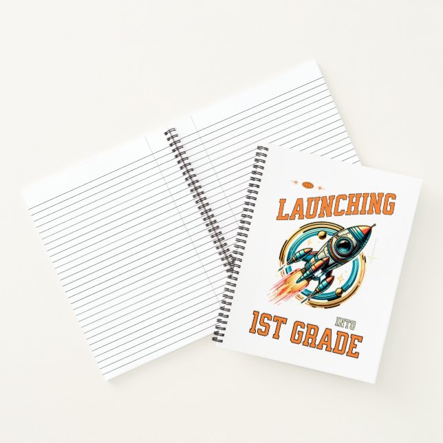 Launching into 1st Grade -Back to School  Notebook (Inside)