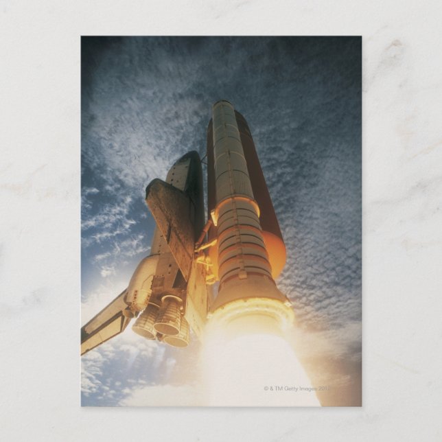 Launching Space Shuttle Postcard (Front)