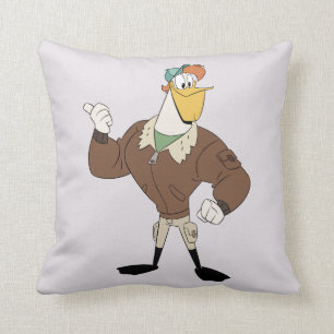Launchpad McQuack Throw Pillow