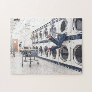 Laundromat Laundry Cleaning Clean Washing Machine  Jigsaw Puzzle