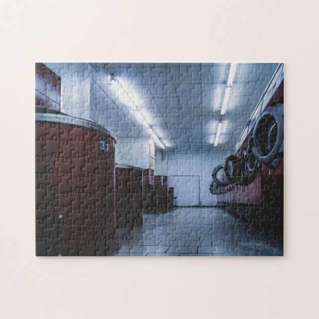 Laundromat Laundry Cleaning Clean Washing Machine Jigsaw Puzzle (Horizontal)