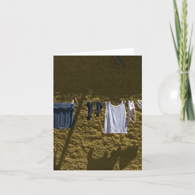 laundry along the road card (Front)