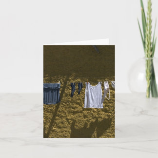 laundry along the road card