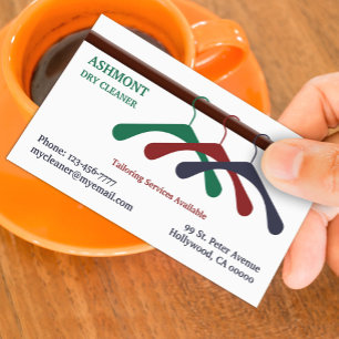 Laundry and Dry Cleaner Business Card Template