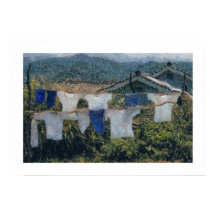 Laundry Art Clothing Hanging on Line