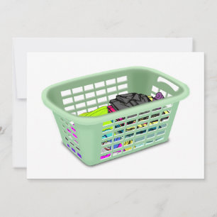 Laundry Basket Invitations