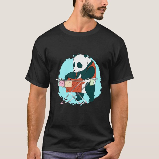 laundry bear panda  1 T-Shirt (Front)