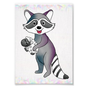 Laundry bear photo print