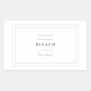 Laundry Bleach Label Stickers