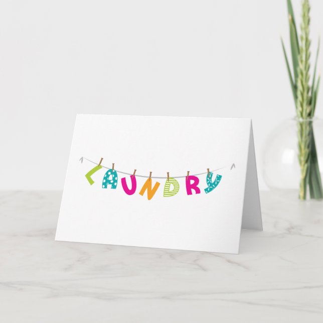 Laundry Card (Front)