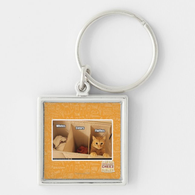 Laundry Cat Keychain (Front)