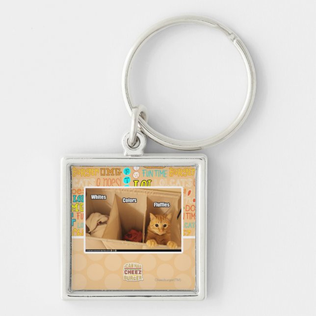 Laundry Cat Keychain (Front)