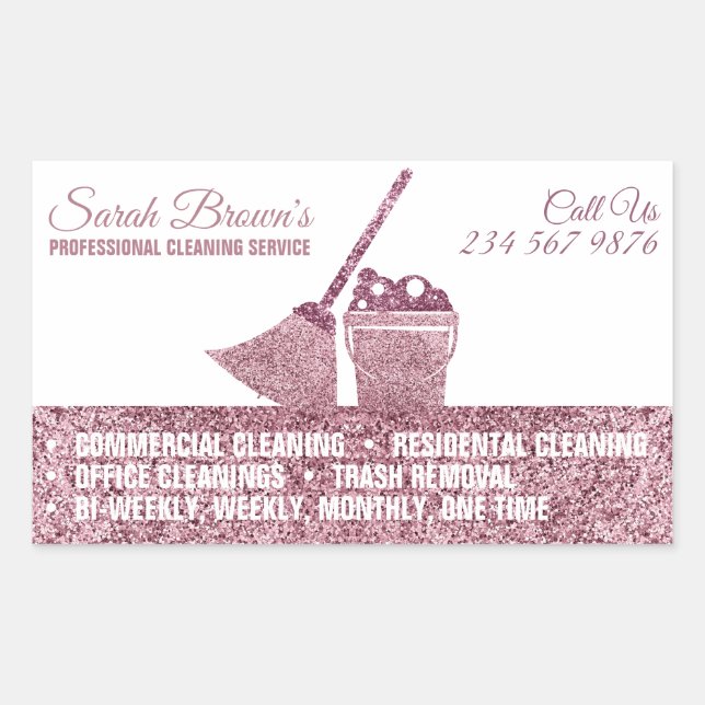 Laundry Cleaning Washing Janitorial Sticker (Front)