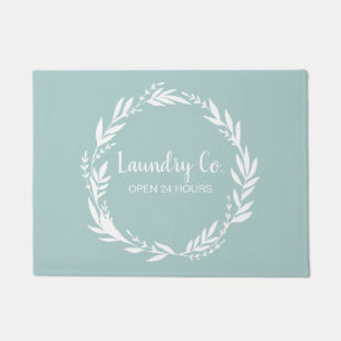 Laundry Co Open 24 Hours Floor Mat