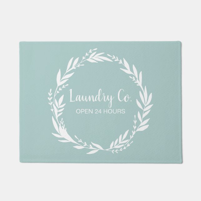 Laundry Co Open 24 Hours Floor Mat (Front)