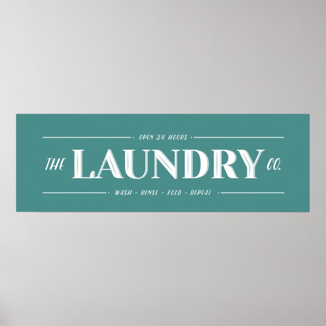 Laundry Co. Sign (Front)