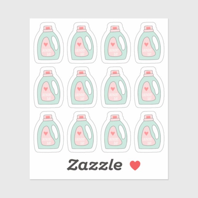 Laundry Day Detergents Cleaning Chores Reminder (Sheet)