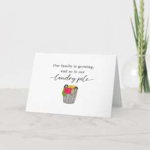 Laundry Day, Every Day Funny Pregnancy Sayings Card