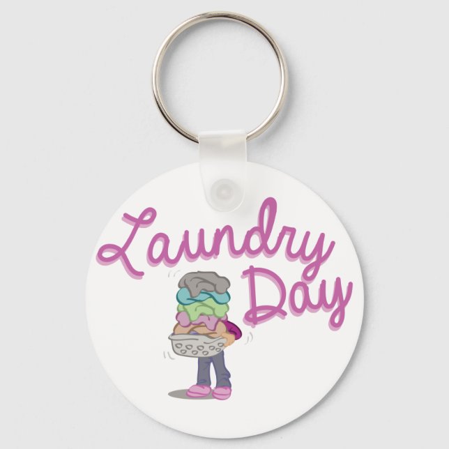 Laundry Day Keychain (Front)