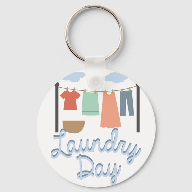 Laundry Day Keychain (Front)