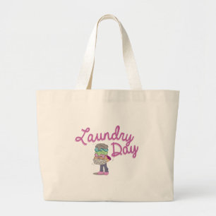 Laundry Day Large Tote Bag