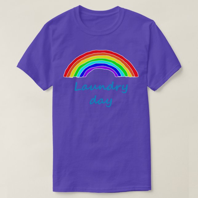 Laundry Day Rainbow T-Shirt (Design Front)
