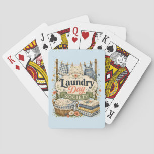 Laundry Day Society Cottagecore Florals Playing Cards