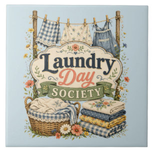Laundry Day Society Cottagecore Florals Tile