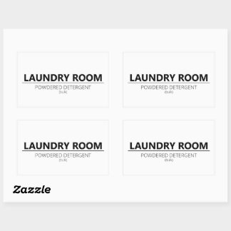 Laundry Detergent Label- Powder (for large bins) Sticker